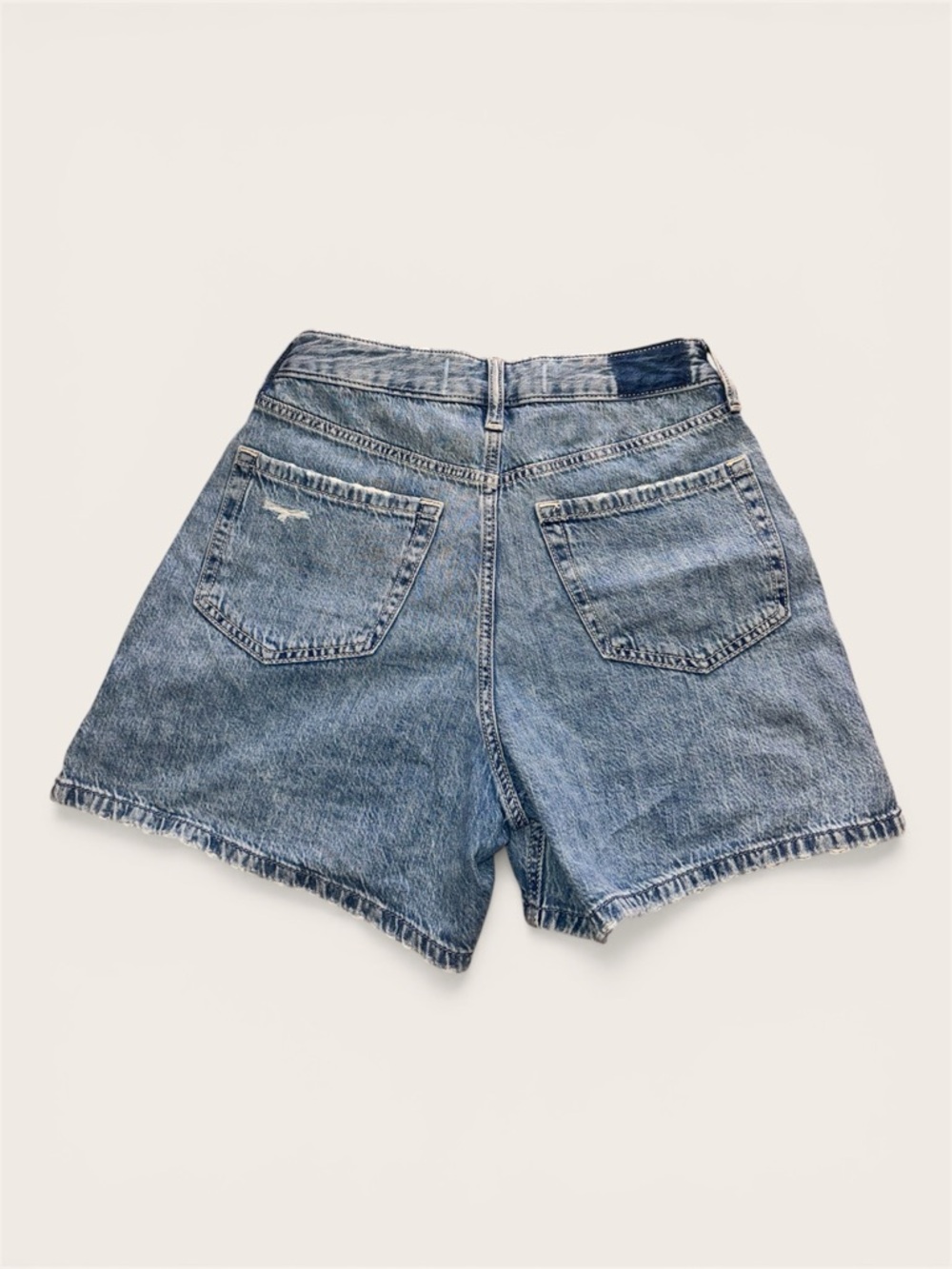 Hollister High-Waist Light Blue Denim 90s Shorts Size 0/25 - Picture 2 of 5